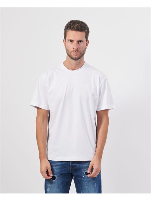 T-shirt col rond EA7 avec bandes latérales EMPORIO ARMANI EA7 | 6DPT19-PJOLZ1100